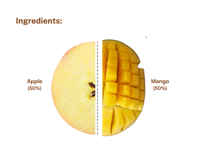 Fruit Bar | Mango Apple Fruit Bar - Vegan, Gluten Free &amp; High Fiber - Pure Project - 25gm