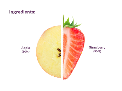 Fruit Bar | Strawberry Apple Fruit Bar - Vegan, Gluten Free &amp; High Fiber - Pure Project - 25gm