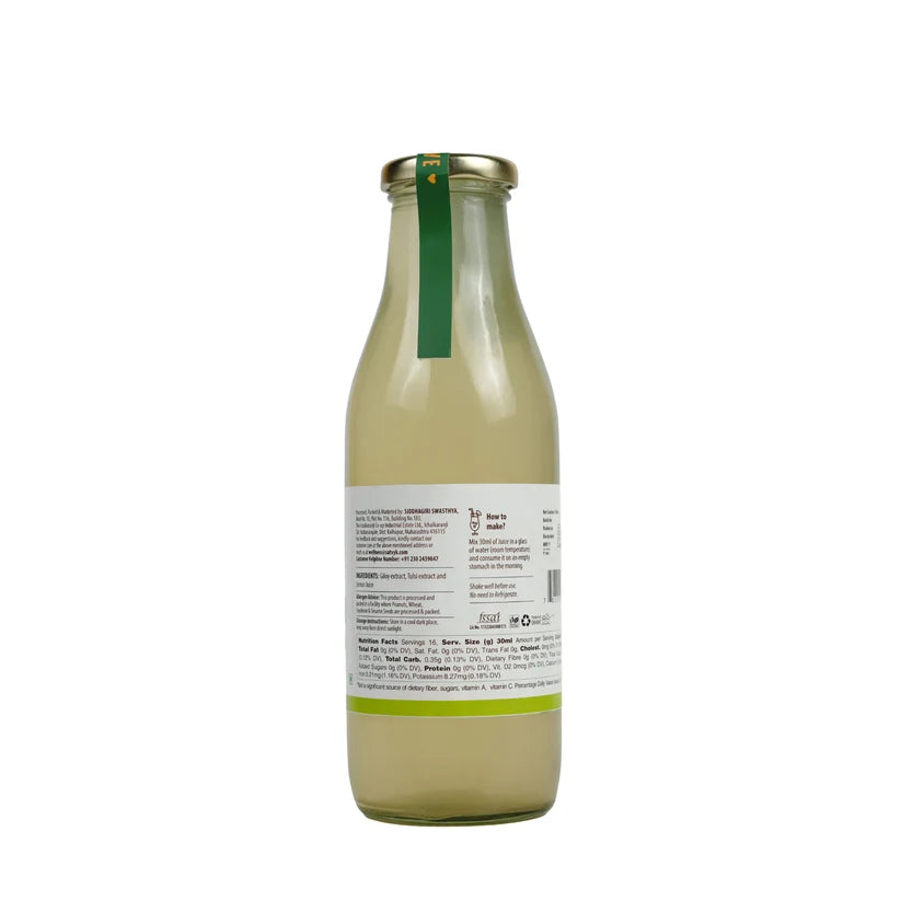 Juice | Giloy Tulsi Juice - Ayurvedic Blend for Cough, Cold &amp; Immunity - No Added Sugar – No Artificial Preservatives, No Added Color &amp;amp; No Added Synthetic Preservatives – Satvyk – 500ml
