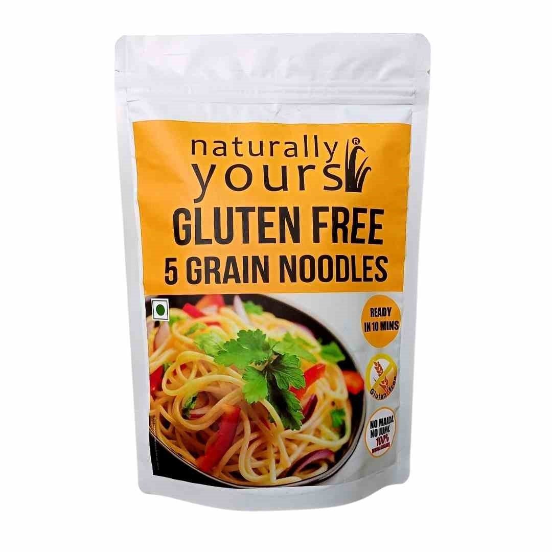 5 Grain Noodles – Gluten Free, High Fiber, No Maida &amp;amp; No Junk – Naturally Yours – 100gm