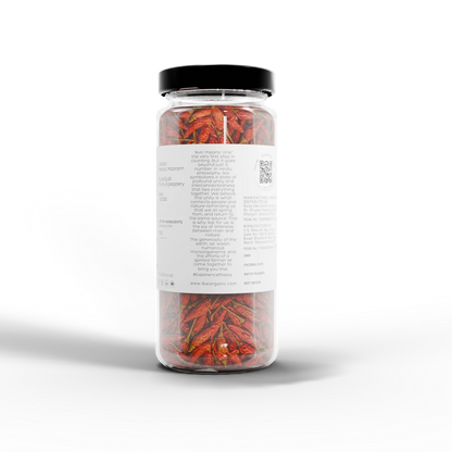 King Chilli | Natural Bird’s Eye Chilli -Mizo Hmarchate -Regional Speciality-Mizoram , Exotic - No Preservatives- Ikai Organic – 25gm