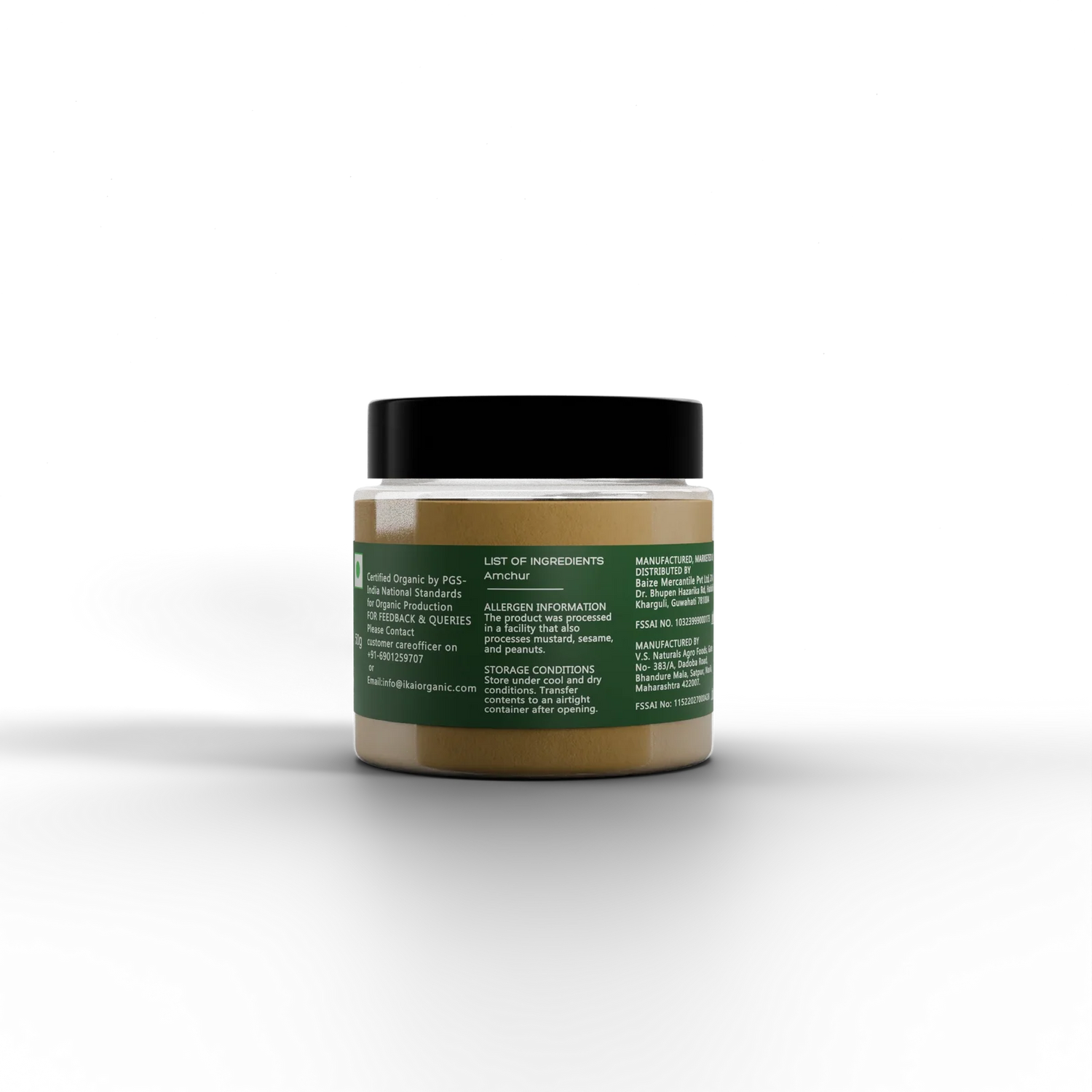 Powder | Natural Mango Powder - Chatpata Spice Mix - Premium Spice Blend - No Preservatives- Ikai Organic – 50gm