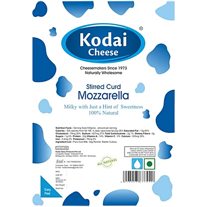 Mozzarella Cheese | Pasteurized - Kodai – 200gm