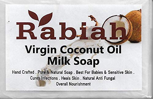 Virgin Coconut Oil &amp;amp; Coconut Milk Soap - Rabiah - 75gm