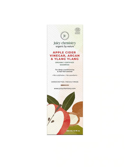 Apple Cider, Vinegar &amp;amp; Argan Shampoo - Juicy Chemistry - 200ml