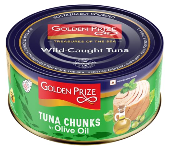 Tuna Chunks (Olive Oil)-Omega -No Preservative &amp; Artificial Colours – Golden Prize – 200gm