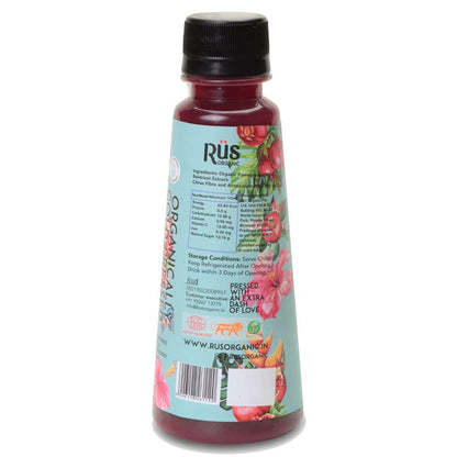 Juice | Blush – Pomegranate Juice – Cold Pressed - Organic - No Added Sugar, No Concenterate &amp; No Added Flavour – Rus Organic – 200ml