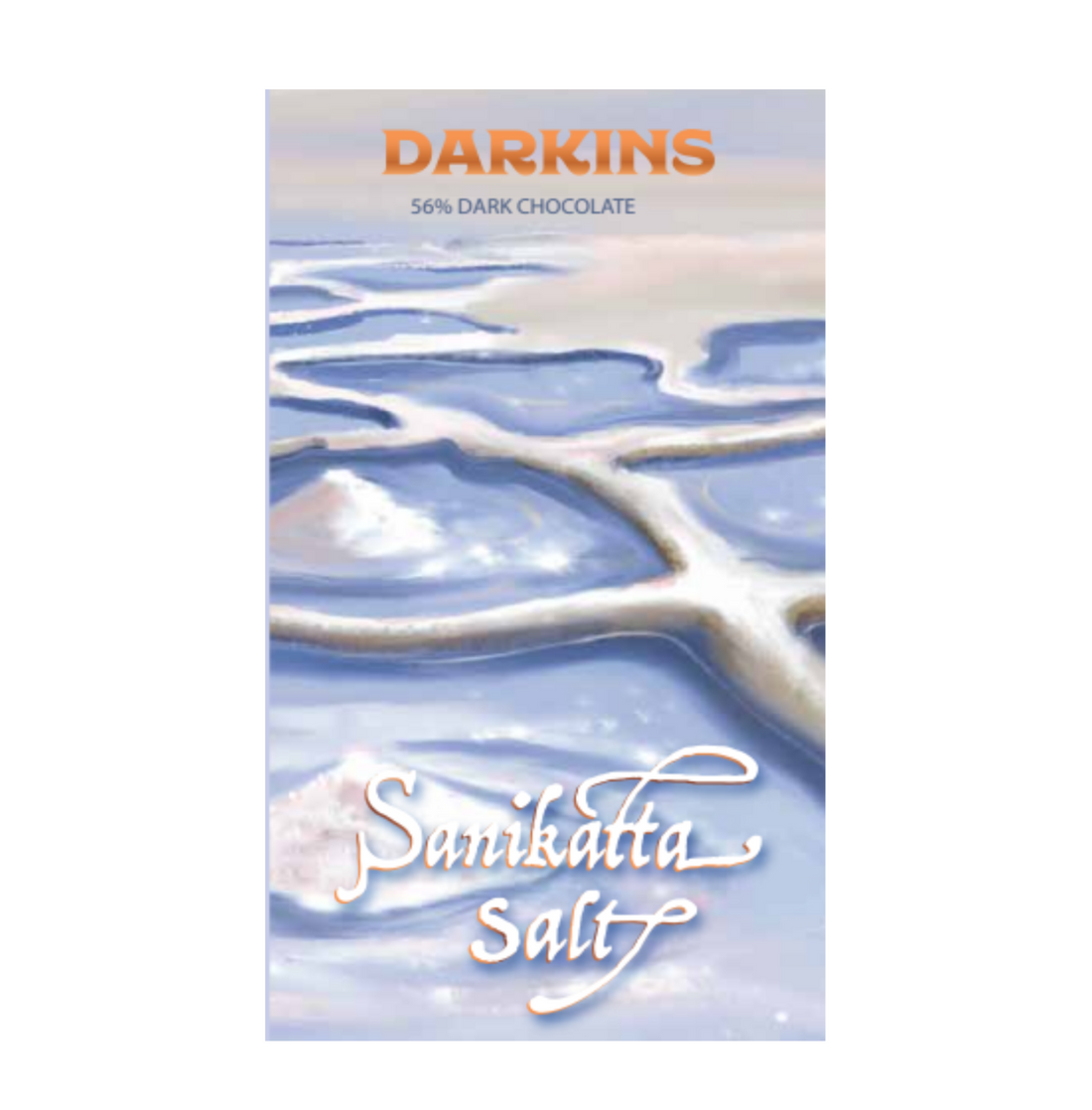 Dark Chocolate | 56% Dark Chocolate with Sanikatta Salt – Vegan &amp;amp; Gluten Free - Darkins – 65gm