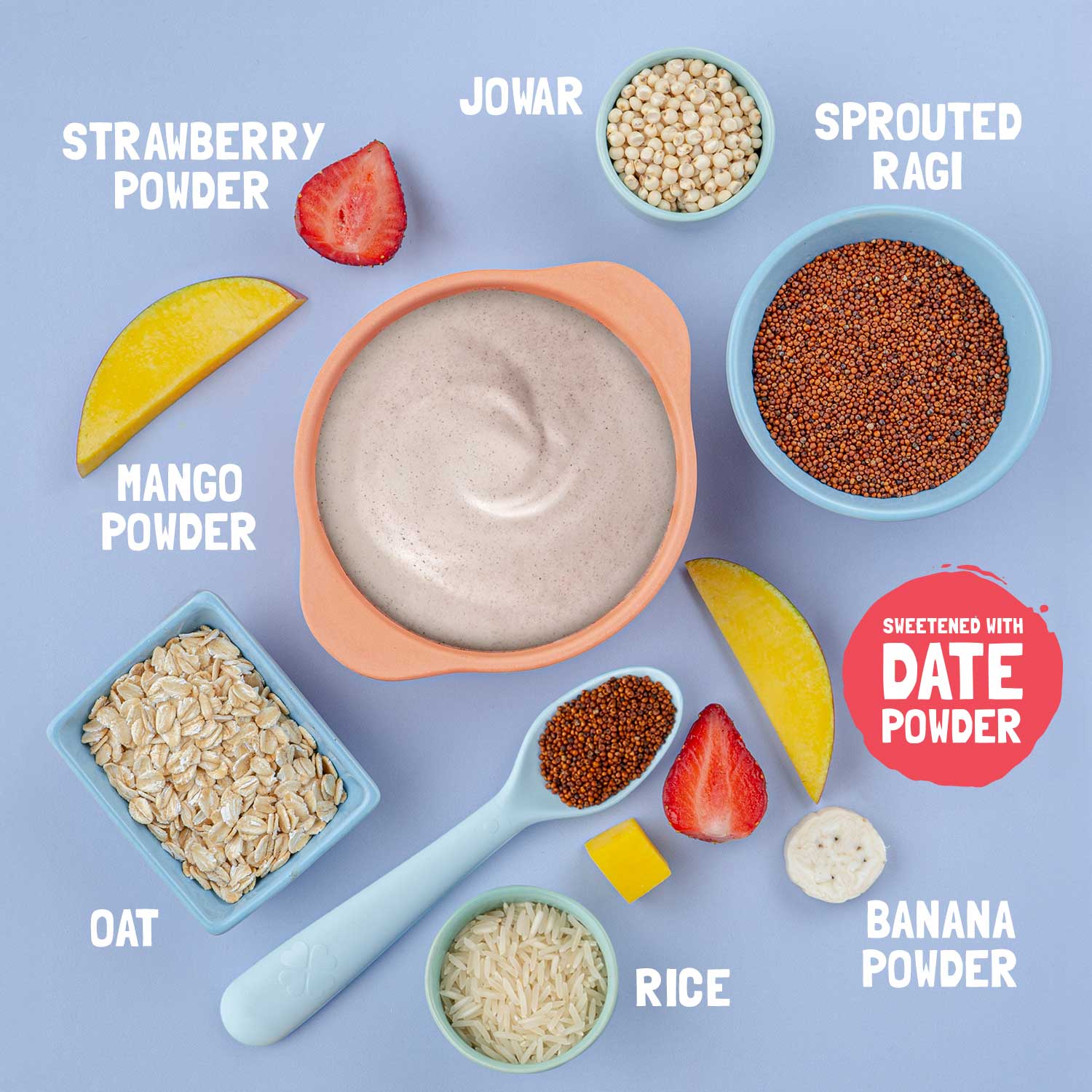 Cereal | Multigrain Millets and Mixed Fruit Cereal with Milk – No Added Refined Sugar, High In Protein, No Maida &amp;amp; No Salt – Slurrp Farm – 300gm (Copy)