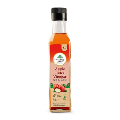 Raw Apple Cider Vinegar With Mother - Unfiltered - Organic India - 250ml