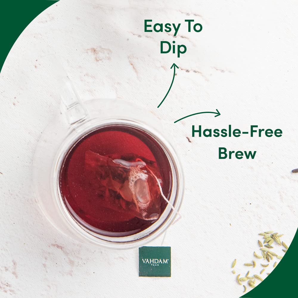 Hibiscus Rose Herbal Tea – Vahdam – 15Tea Bags