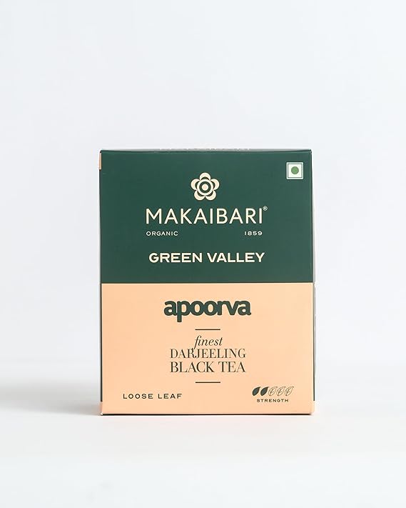 Tea | Black Tea (Loose Leaf) - Darjeeling - Organic-No preservatives - Makaibari - 250gm