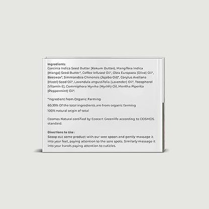 Kokum, Myrrh &amp;amp; Hazelnut Hand &amp;amp; Foot Cream - Juicy Chemistry - 25gm
