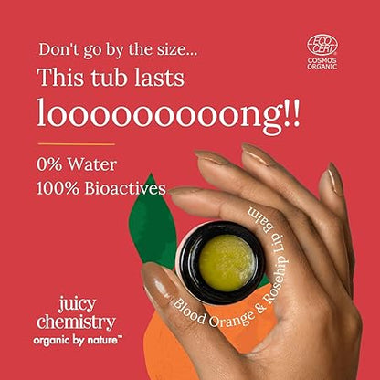 Blood Orange &amp;amp; Rosehip Organic Lip Balm – Juicy Chemistry – 5gm