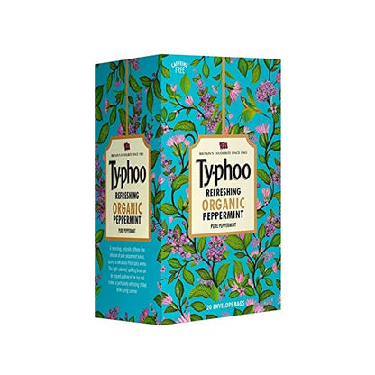 Typhoo Refreshing Organic Peppermint Tea with Pure Peppermint - Typhoo - 20Tea Bags