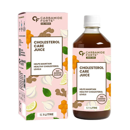 Cholesterol Care Juice – Ayurvedic Heart &amp; Lipid-No Added Sugar-Carbamide Forte-1000ml
