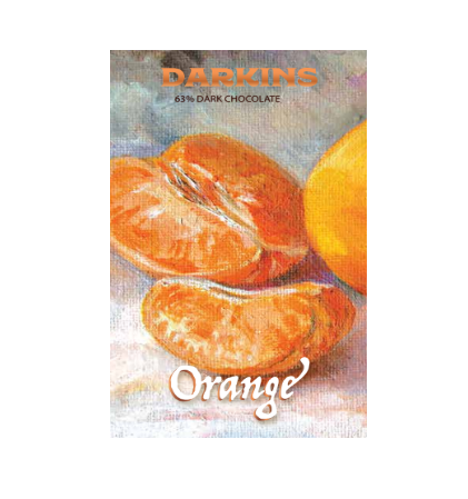 Dark Chocolate | 63% Dark Chocolate with Orange – Vegan &amp;amp; Gluten Free - Darkins – 65gm