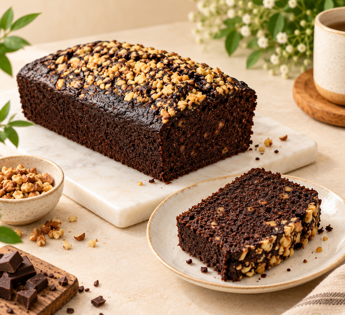 Cake | Chocolate Walnut – Vegan, Gluten Free &amp; Refined Sugar Free – Nature’s Soul – 500gm