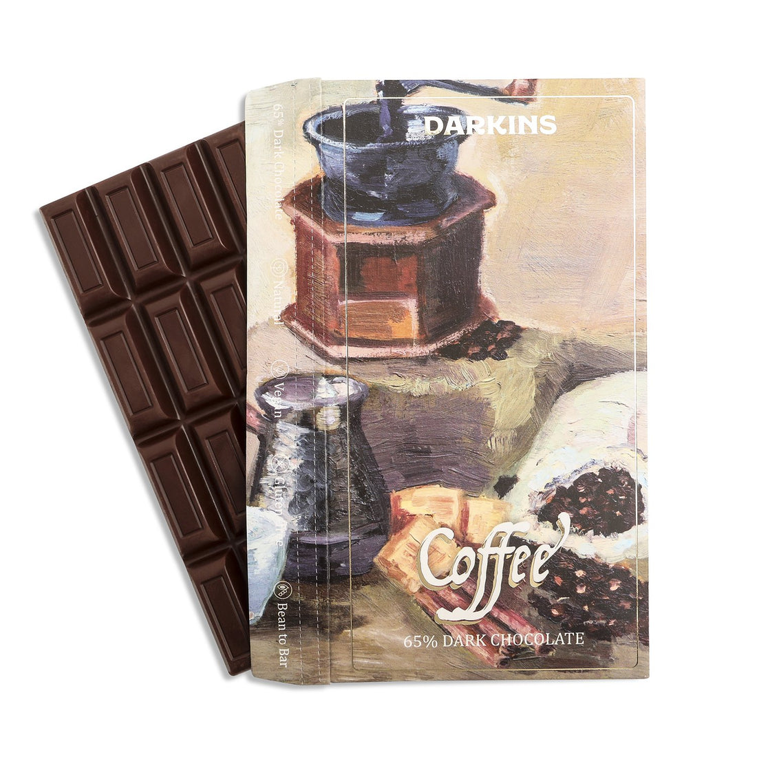 65% Dark Chocolate with Coffee – Vegan &amp;amp; Gluten Free - Darkins – 65gm