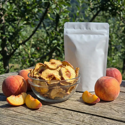 Chips | Dried Peach Chips - Natural - No Oil ,Sulphur, &amp;amp; No Added Sugar , No Preservatives - So Himalayas- 100gm