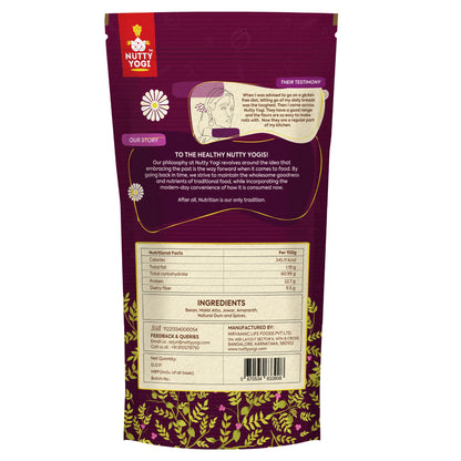 Flour | Multigrain Missi Atta – Gluten Free , High In Protein &amp;amp; Diabetic Friendly - Nutty Yogi – 500gm