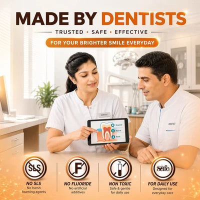 Toothpaste Advance | Whitamin Vit C (Whitening)-Vegan, &amp; Cruelty Free - Vitamin C, 5% Nano Hydroxyapatite, Enamel Repair-  Glycerin Free, Fluoride Free &amp; No Added Artificial Colors - Bentodent - 100gm