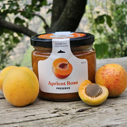 Preserve | Himalayan Apricot Rose Preserve (80% Fruit, 20% Raw Cane Sugar) -  Low Sugar, No artificial flavors, No artificial preservatives, No refined sugar- So Himalayas - 300gm