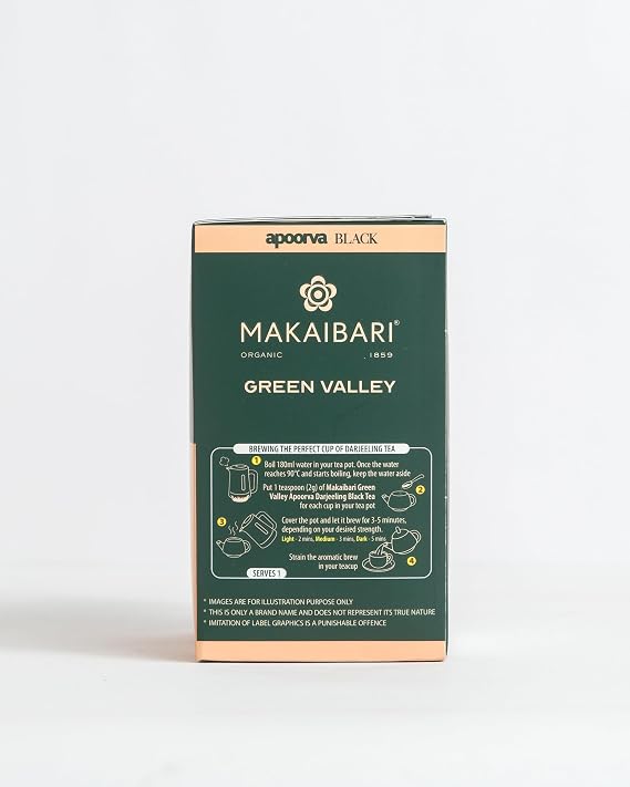 Tea | Black Tea (Loose Leaf) - Darjeeling - Organic-No preservatives - Makaibari - 250gm