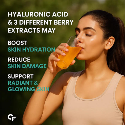 L-Glutathione Reduced Orange Flavour Hyaluronic Acid-Vitamin E- Biotin Supports Skin Radiance &amp; Glow Carbamide Forte-15 Tablets