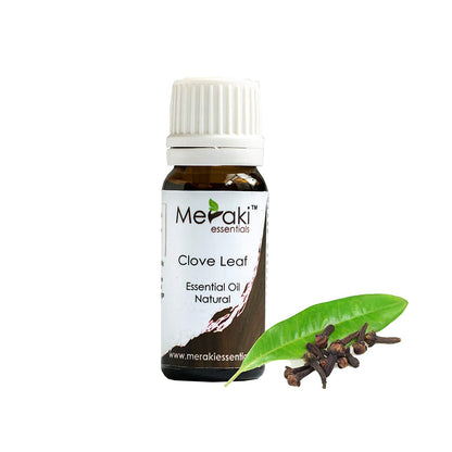 Natural Clove Leaf Essential Oil -Natural - Indian - Meraki Essentials - 10ml
