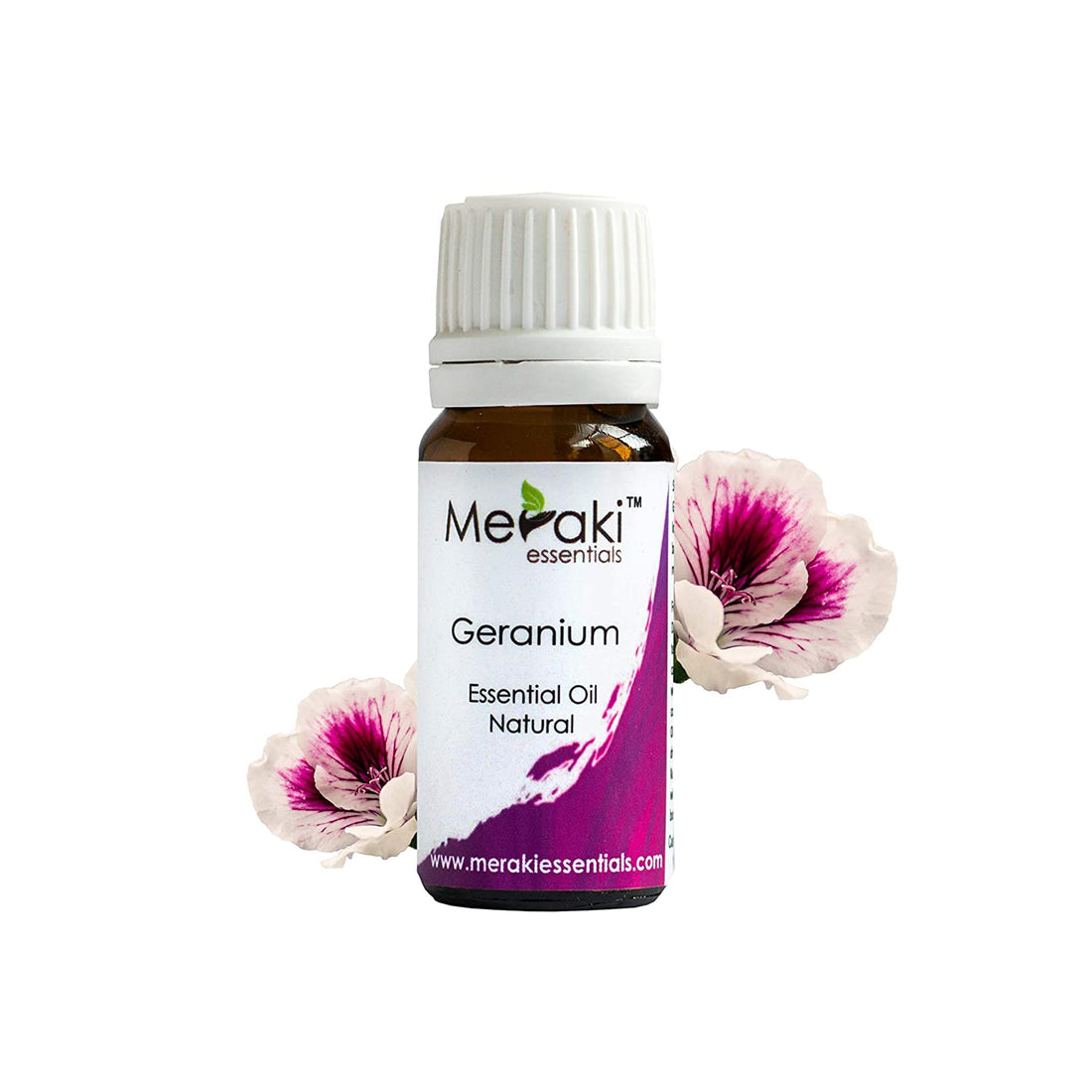 Geranium Oil (Pelargonium Graveolens) - Natural - Indian - Meraki Essentials - 10ml
