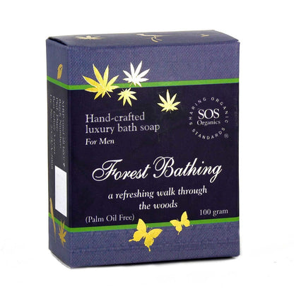 Hemp Soap for Men-Forest Bathing – Palm Oil Free - SOS Organics – 100gm