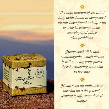 Hemp Seed Salve - Sos Organics - 100gm