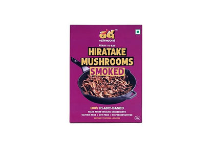 Mushrooms | Smoked Hiratake Mushrooms -Ready To Eat-100% Plant Based, Gluten Free-Soy Free-No Preservatives- OG Mushrooms – 120gm