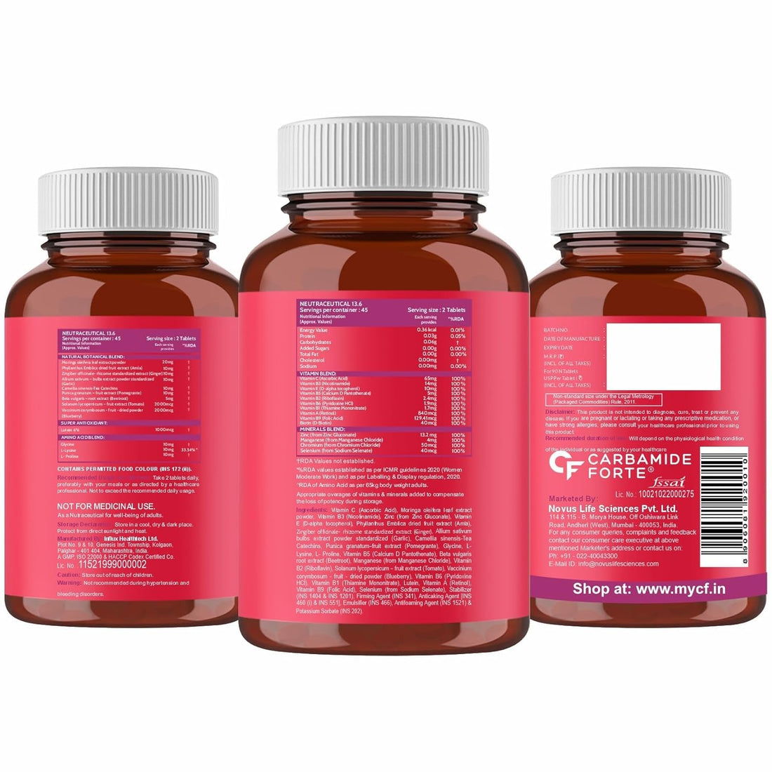 Veg Collagen Tablets For Women &amp; Men | Plant Based Tablets For Hair, Nails &amp; Healthy Skin-Carbamide Forte- 90 Tablets