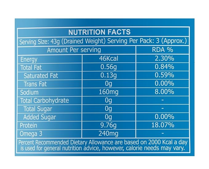 Tuna Chunks (Spring Water)-Omega -No Preservative &amp; Artificial Colours – Golden Prize – 200gm