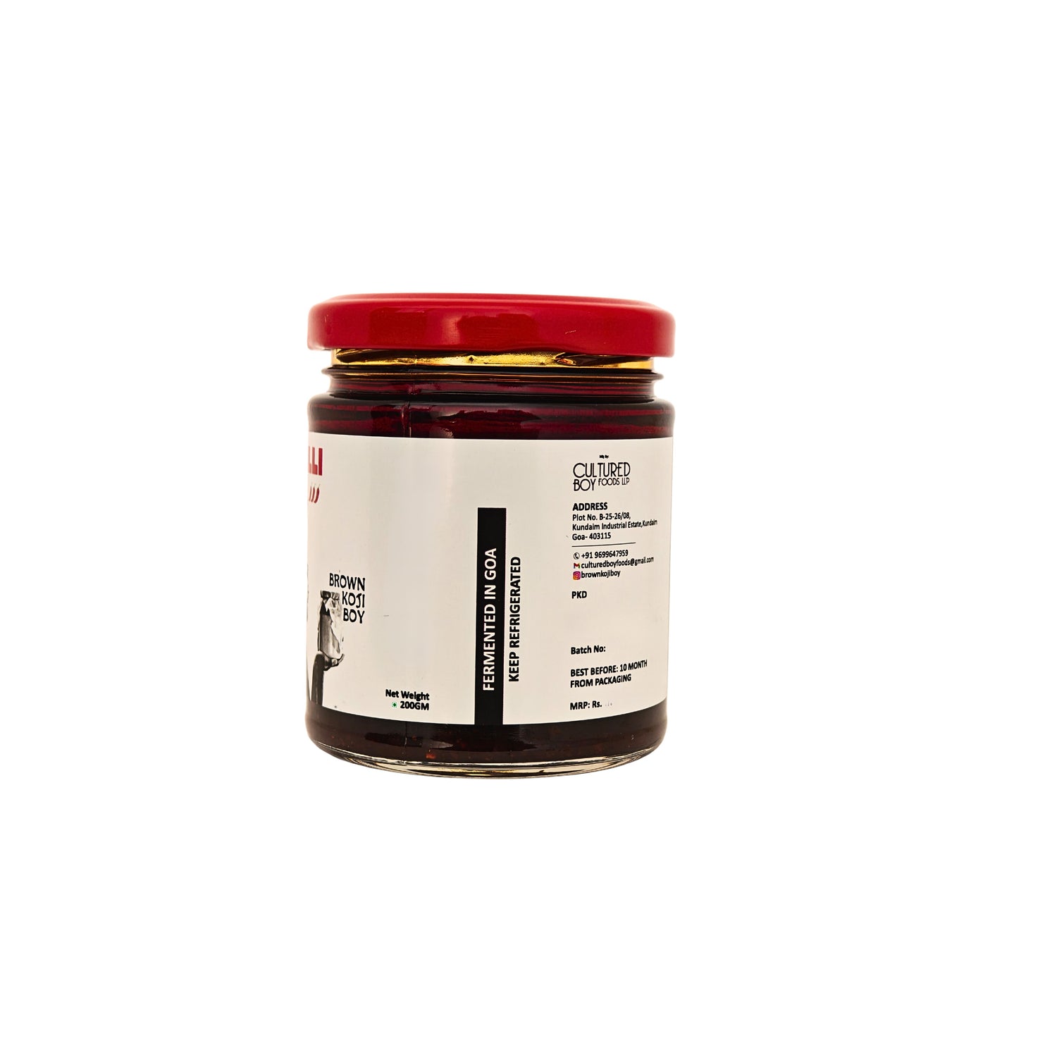 Chilli Oil | Miso Chilli Oil - Cashew Chilli Crunch - Nutty, Spicy, Crispy Heat - Brown Koji Boy - 200gm