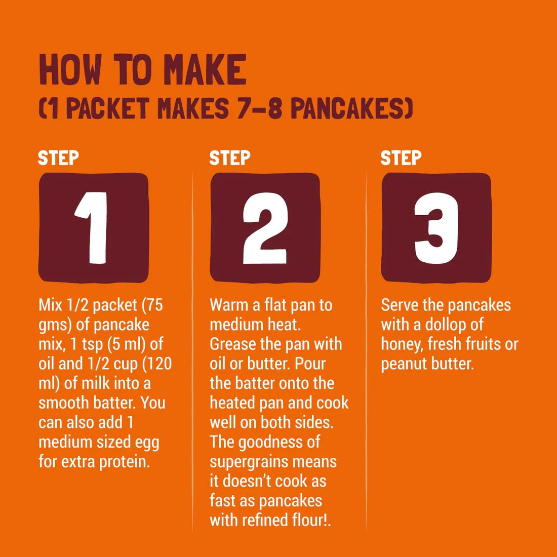 Pancake | Millet Mix Pancake Classic - No Refined Sugar &amp; No Maida - Slurrp Farm - 150gm