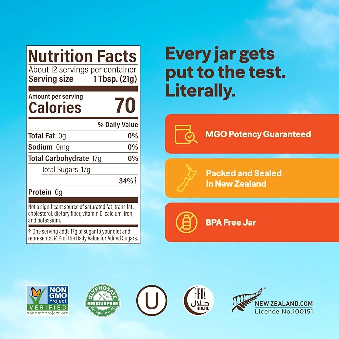 Manuka Honey | Raw Manuka Honey K Factor 16+ - Wedderspoon - 1500gm