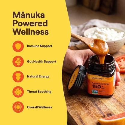 Manuka Honey | Raw Manuka Honey K Factor 16+ - Wedderspoon - 1500gm