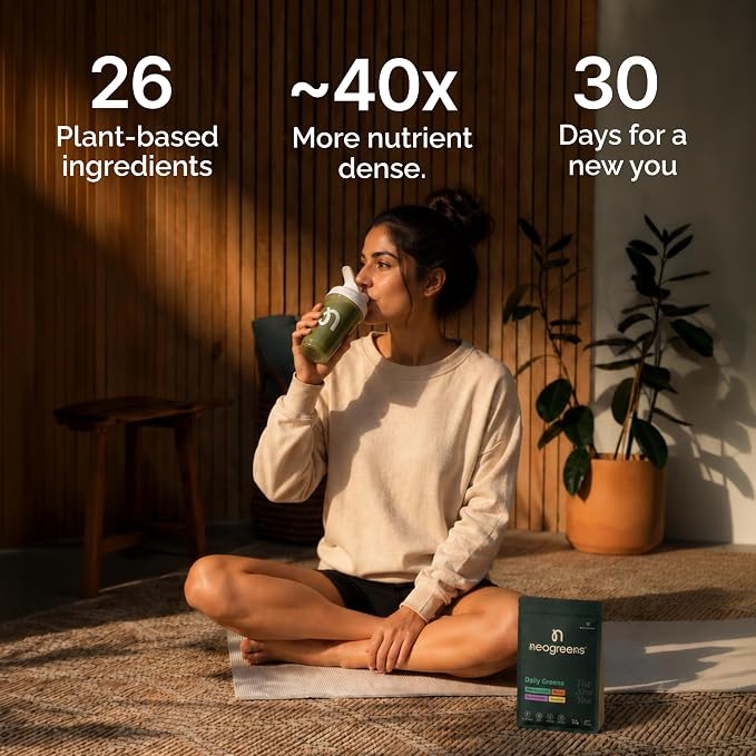 Protein Powder | Daily Greens Powder for Women &amp; Men- Supports Gut Health, Immunity, Energy, Digestion, Daily Wellness &amp; Overall Nutrition - Gluten Free - Superfood Nutrition – Plant-Based Antioxidants– No Preservatives – Neogreen – 100gm