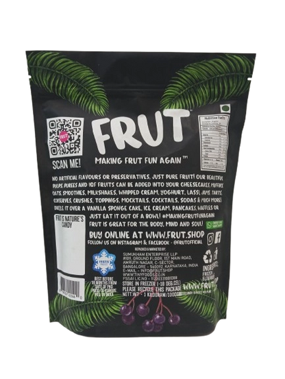 Elderberries |  Frozen Elderberries – No Added Sugar, Flavours &amp; No Added Preservatives – Frut – 1000gm