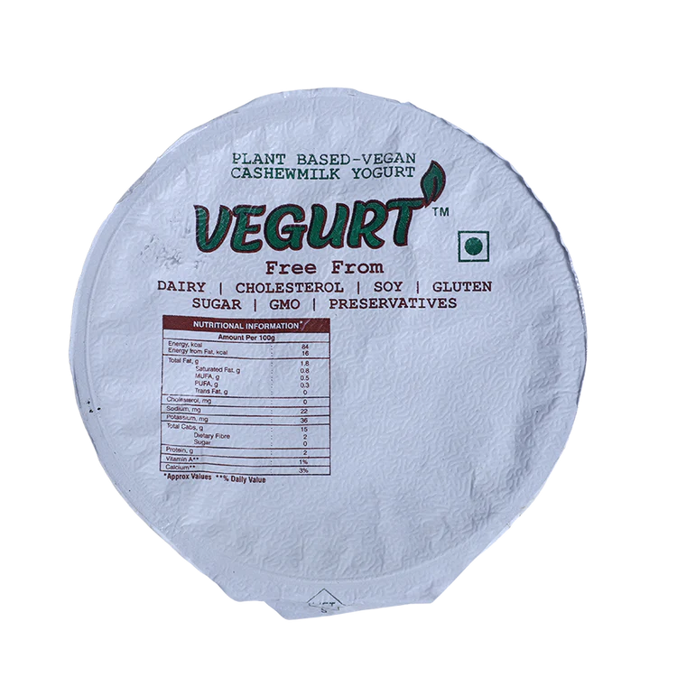 Vegan Yogurt | (Vegurt) Plant Based – Cashew Milk Yogurt – Vegan, Gluten Free, Dairy Free, Cholesterol Free &amp; Preservative Free – 1Ness – 400gm
