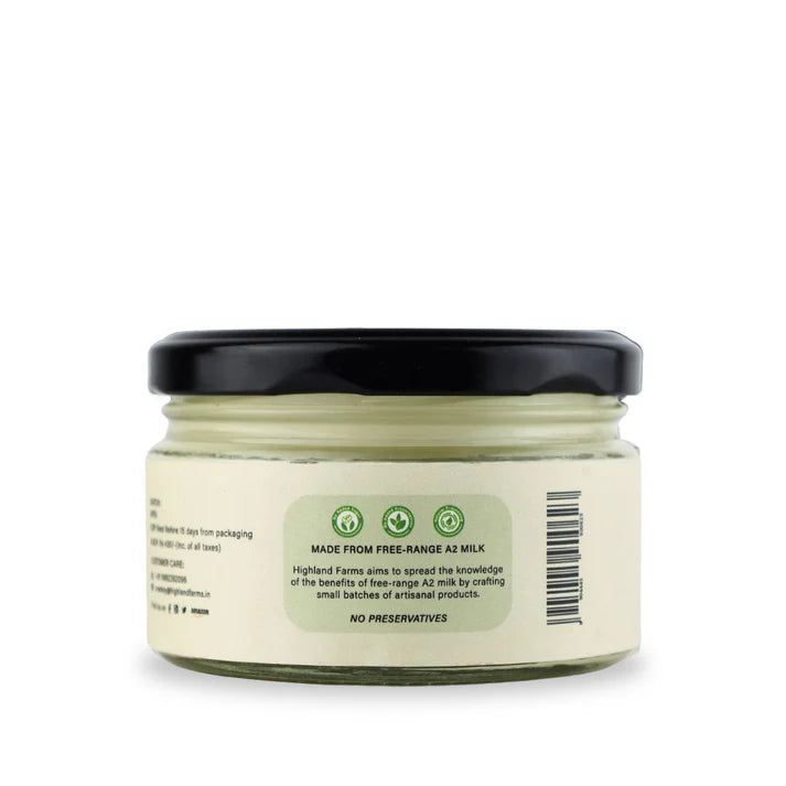 Cream Cheese | Chives &amp; Roasted Garlic (Made With A2 Milk) - Highland Farms - 200gm