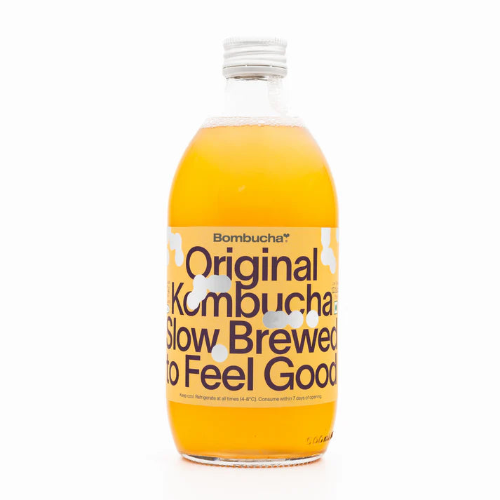 Kombucha | Kombucha (Classic Original) - Naturally Fermented - Raw &amp; Unpasteurised - No Added Vinegar, Artificial Flavours Or No Preservatives - Bombucha – 500ml