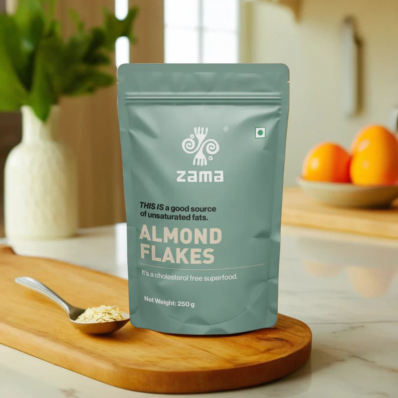 Almond Flakes - Zama Organics - 250gm