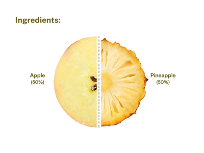 Fruit Bar | Pineapple Apple Fruit Bar - Vegan, Gluten Free &amp; High Fiber - Pure Project - 25gm