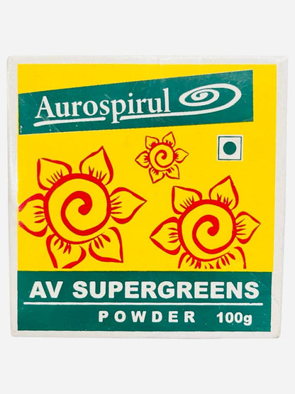 AV Supergreens Powder | (Completely Life Sustaining) - Organic - Aurospirul – 100gm