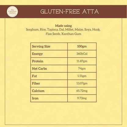 Flour | For Roti Wrap &amp; Paratha (Flour Is Made Using Millets) – Vegan, Gluten Free, PCOS Friendly &amp;amp; Refined Sugar Free – The Cinnamon Kitchen – 500gm