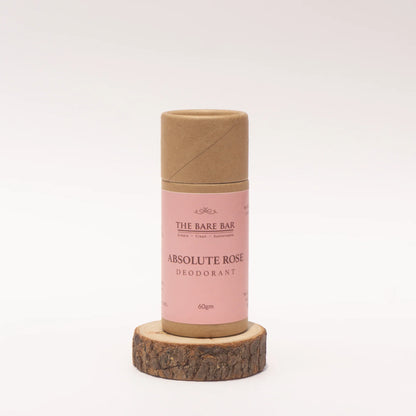Deodorant | Absolute Rose – Vegan, No Artificial Fragrances, Parabens Free &amp;amp; No Added Preservatives – The Bare Bar – 50gm